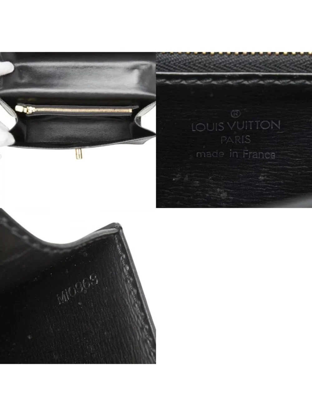Louis Vuitton Epi Malesherbes Handbag Noir Black Leather